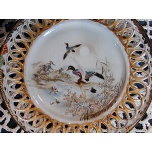 Vintage Japanese Water‎ Birds 10 PC. Tea Set